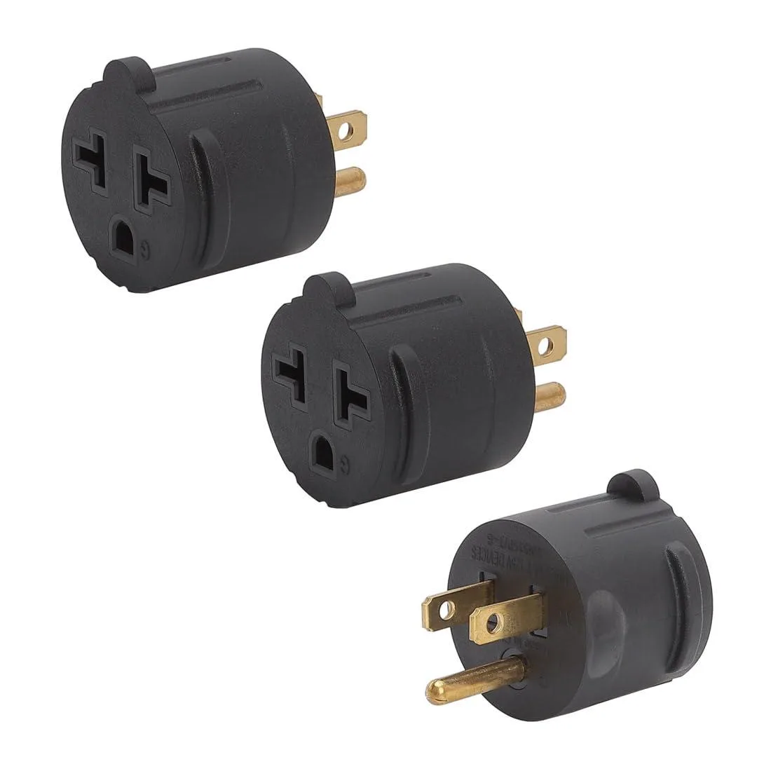 LORDWORLD LORDWORLD 3-Pack NEMA 5-15P to 5-20R/6-20R Adapter 15A 125V — product photo