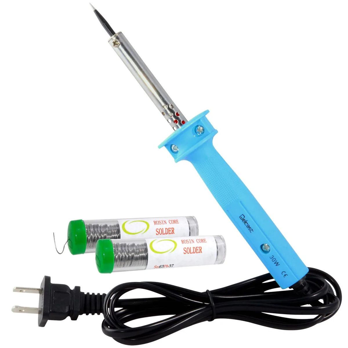 JacobsParts Inc. JacobsParts Inc. 30JY-2-1206 30W Soldering Iron Kit with 2x 12.5g 63/37 Solder .6mm — product photo
