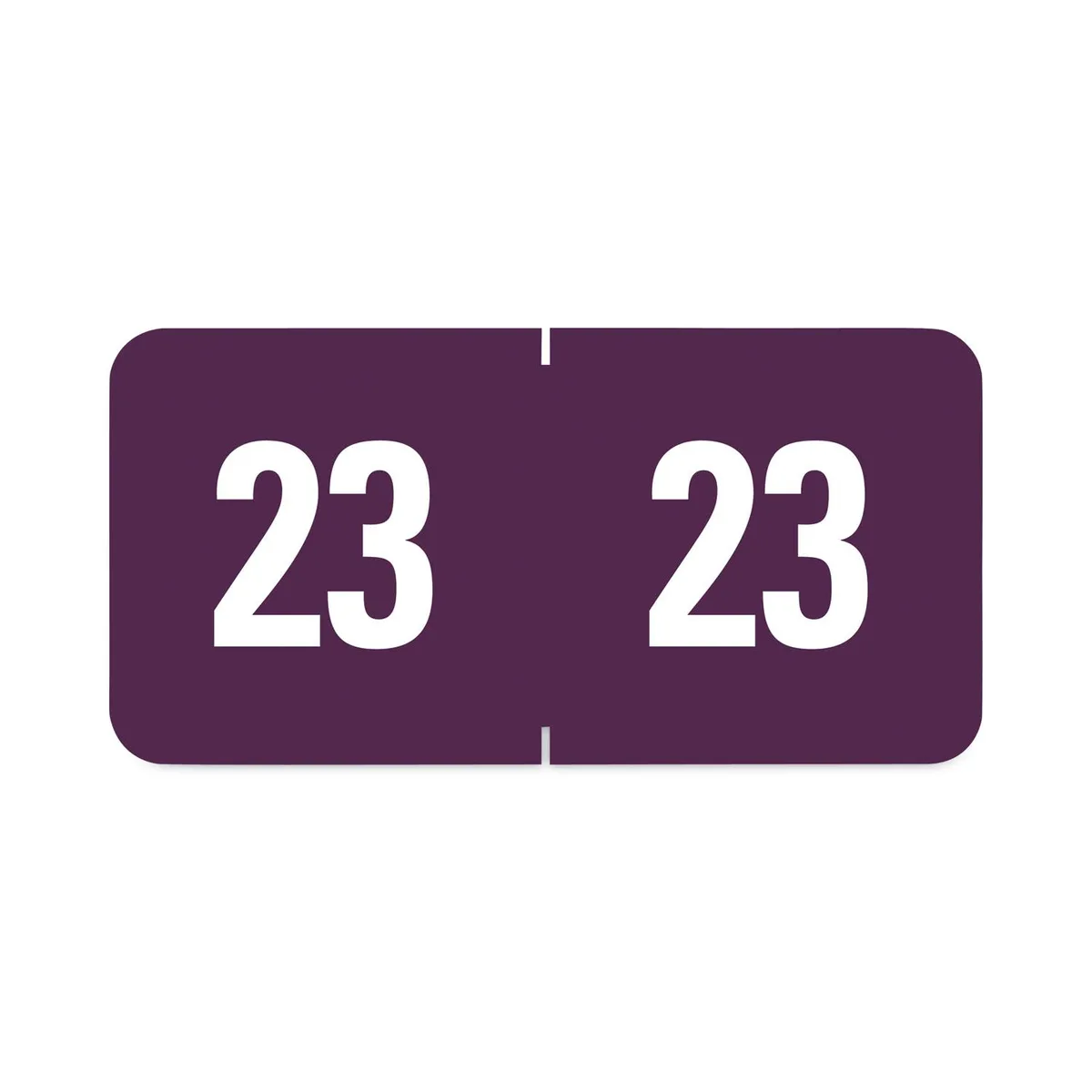 Smead Smead 67923 Yearly End Tab File Folder Labels 23 Purple 0.5 x 1 250/Pack — product photo