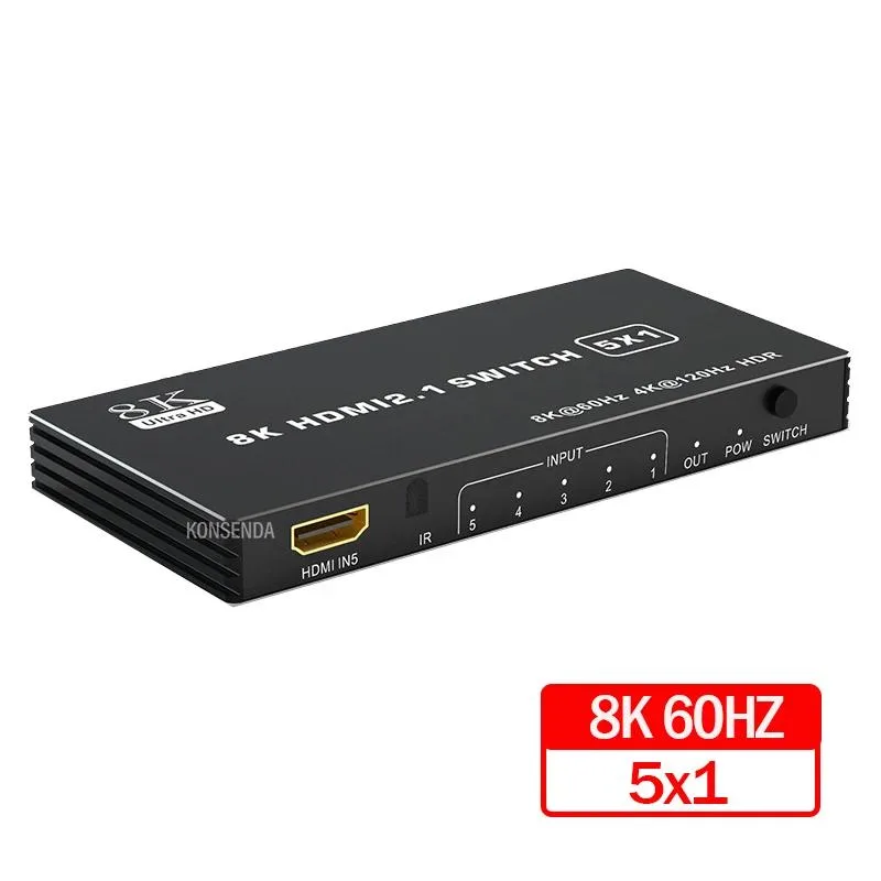 UTEK UTEK 8K HDMI 2.1 KVM Switch 5×1 48Gbps 4K 120Hz — product photo