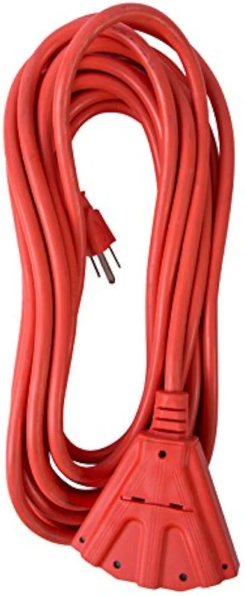 usbroway usbroway 14 AWG 25 ft 15A 125V Triple Tap Extension Cord Orange — product photo