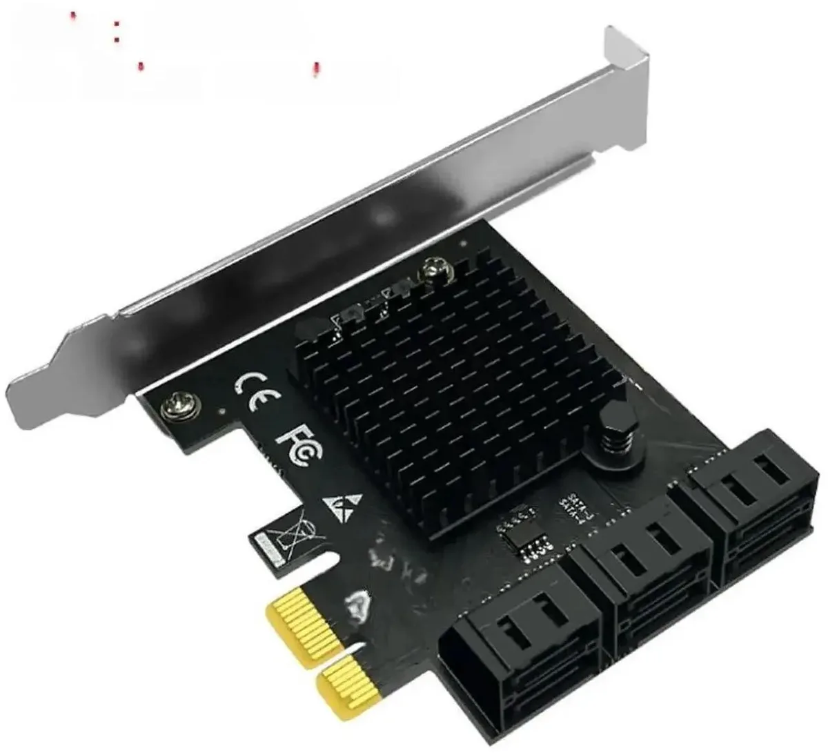 SMUGDESK SMUGDESK 6 Port PCIe x1 to SATA 3.0 Expansion Card — product photo