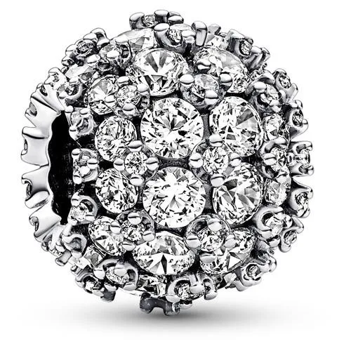 PANDORA PANDORA Sparkling Pave Round Charm 88 Clear Cubic Zirconia Stones — product photo