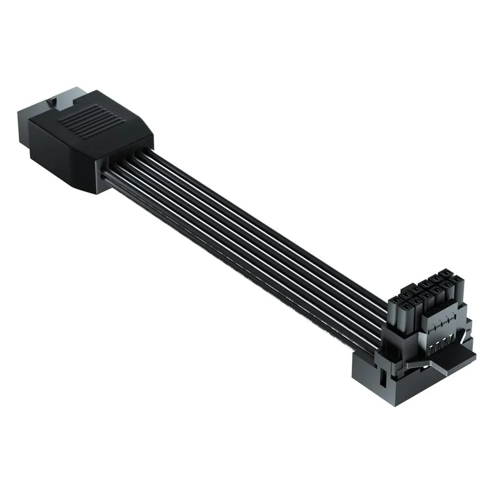 Vszerda Vszerda PCI-e 5.0 12VHPWR 16 Pin Right Angle Adapter Female to Male Extension Cable Type B — product photo