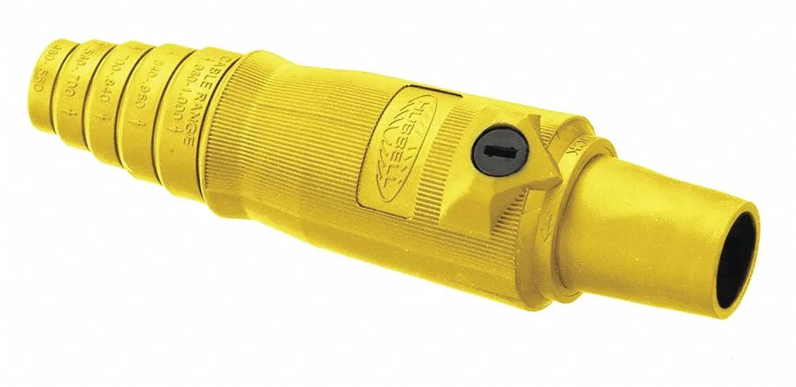 Hubbell Incorporated Hubbell HBL400FY Connector 3R 4X 12 Female Yellow — product photo