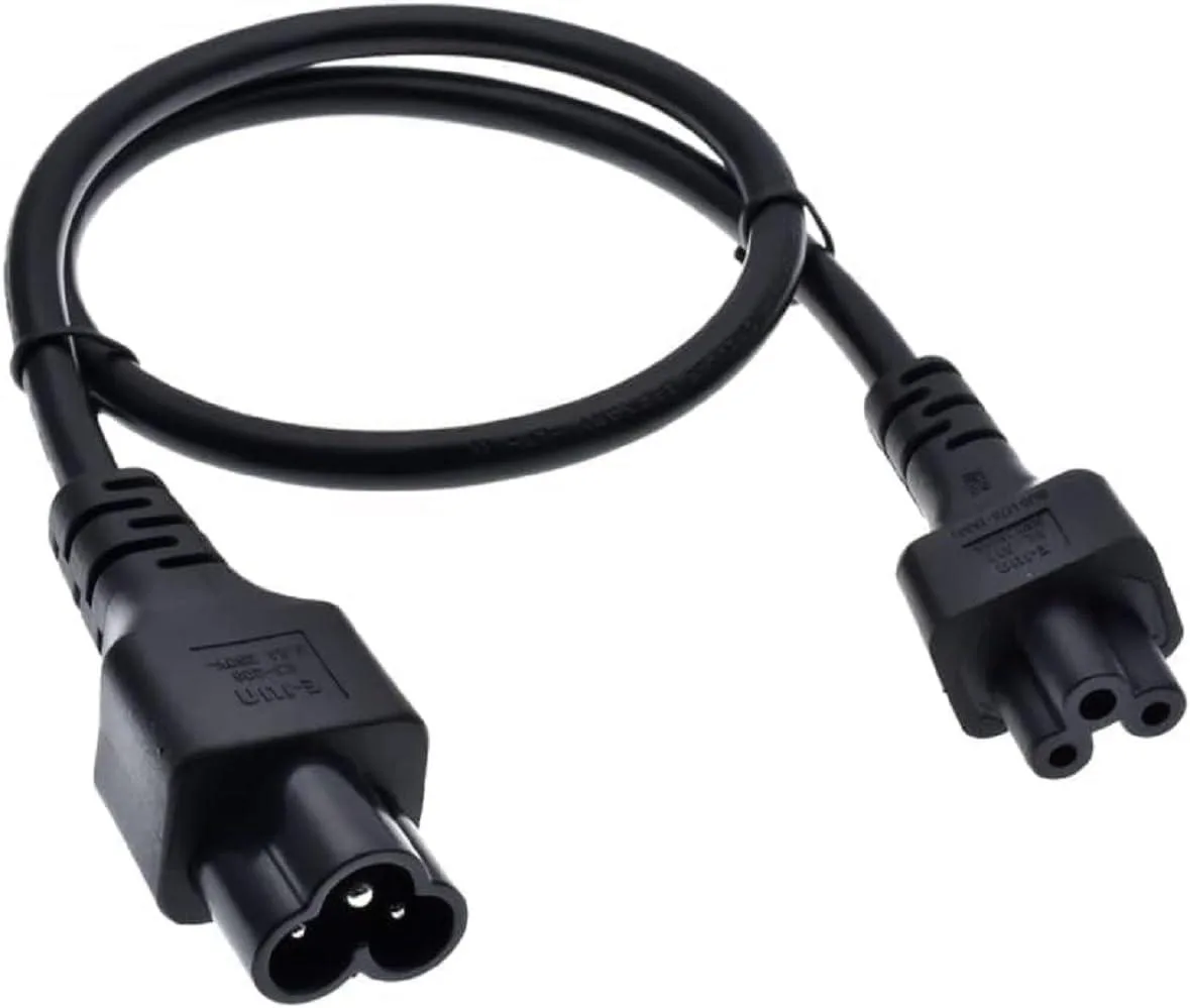 TeKit TeKit IEC C5 to C6 Power Adapter Cord 1.64 ft 18AWG — product photo