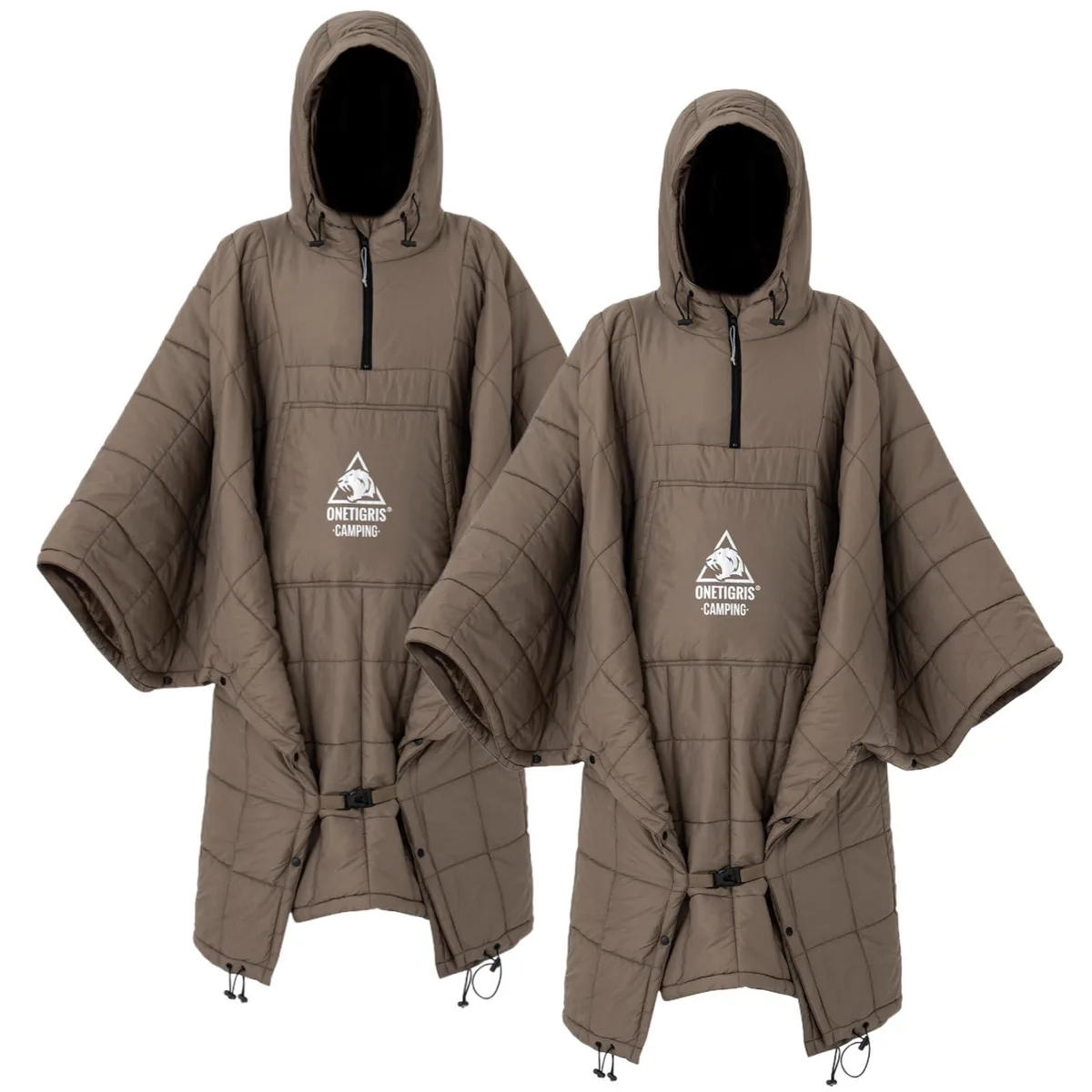 Weatherproof Onetigris Camping Blanket Poncho Grey 1.54 lbs — product photo