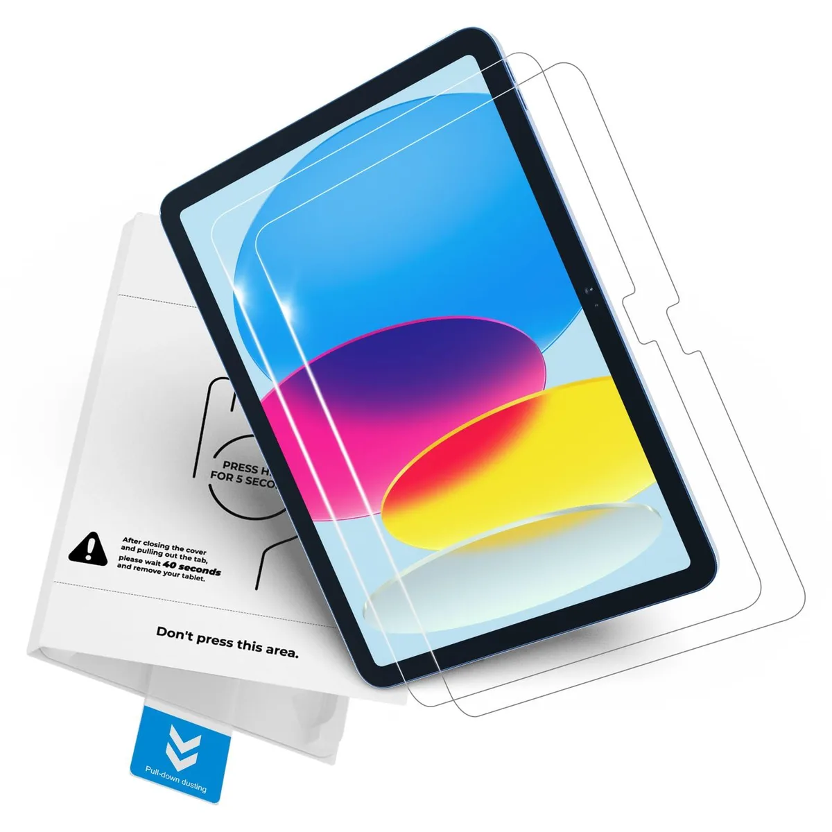  MOBDIK 2 Pack Screen Protector iPad A16 11th 10th Gen — product photo