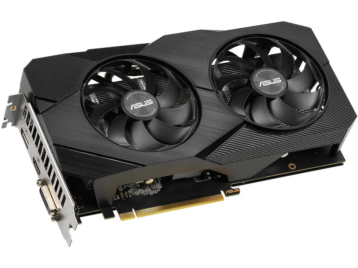 ASUS ASUS DUALGTX1660S-O6G-EVO GeForce GTX 1660 Super 6GB graphics card — product photo