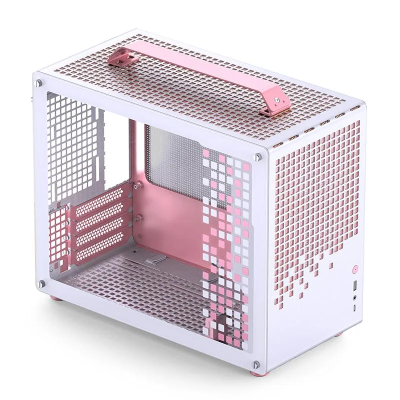 JONSPLUS JONSPLUS Z20 White Micro-ATX PC Case with Carrying Handle — product photo
