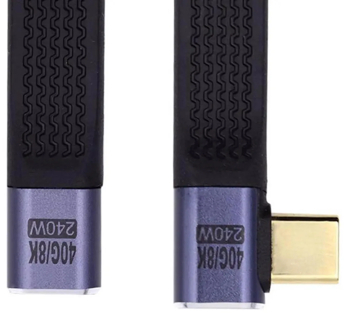 SMUGDESK SMUGDESK 13cm 90° USB4 Right-Angled Extension Cable 40Gbps 240W 8K@60Hz — product photo
