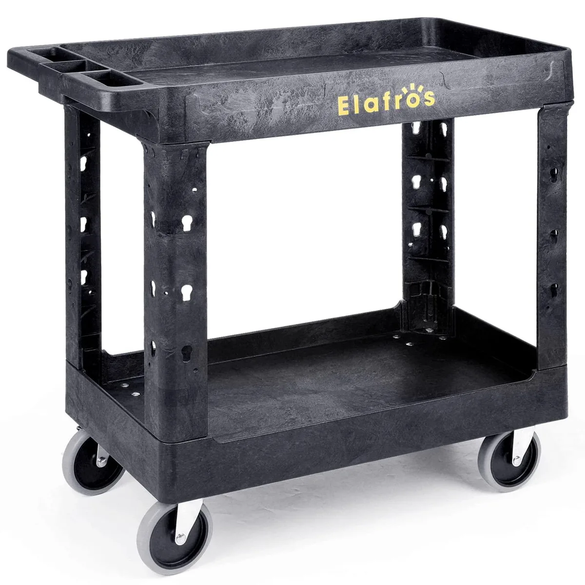  Metra UDT252-2 Black Utility Cart 34.4 x 16.7 x 32.5 in 550 lb 2 Tier — product photo