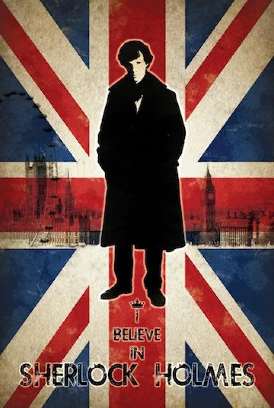 Sherlock Union Jack poster 24 x 36 inches