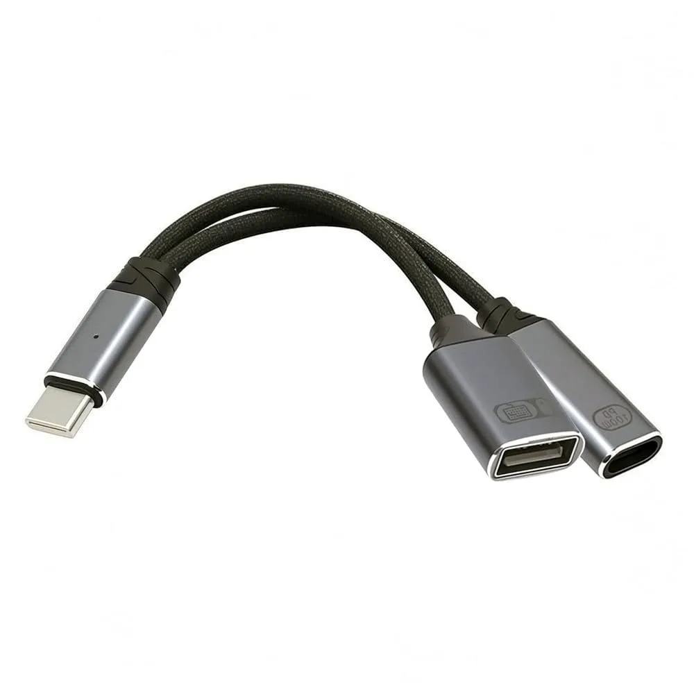 Vszerda Vszerda USB-C Male to USB 2.0 Female OTG &amp; 100W PD Cable — product photo