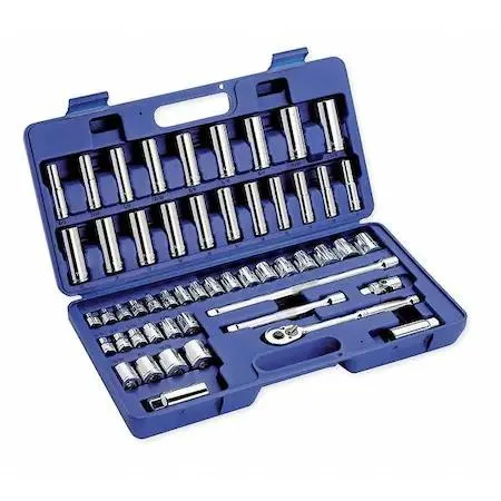 Westward Westward 6XZ83 3/8" Drive Socket Wrench Set SAE Metric 53 Pieces — product photo