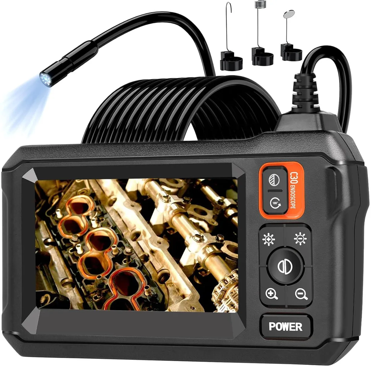 BFKK BFKK Endoscope Camera 4.3" IPS Screen 1920P 16.4FT IP67 measurement tool — product photo