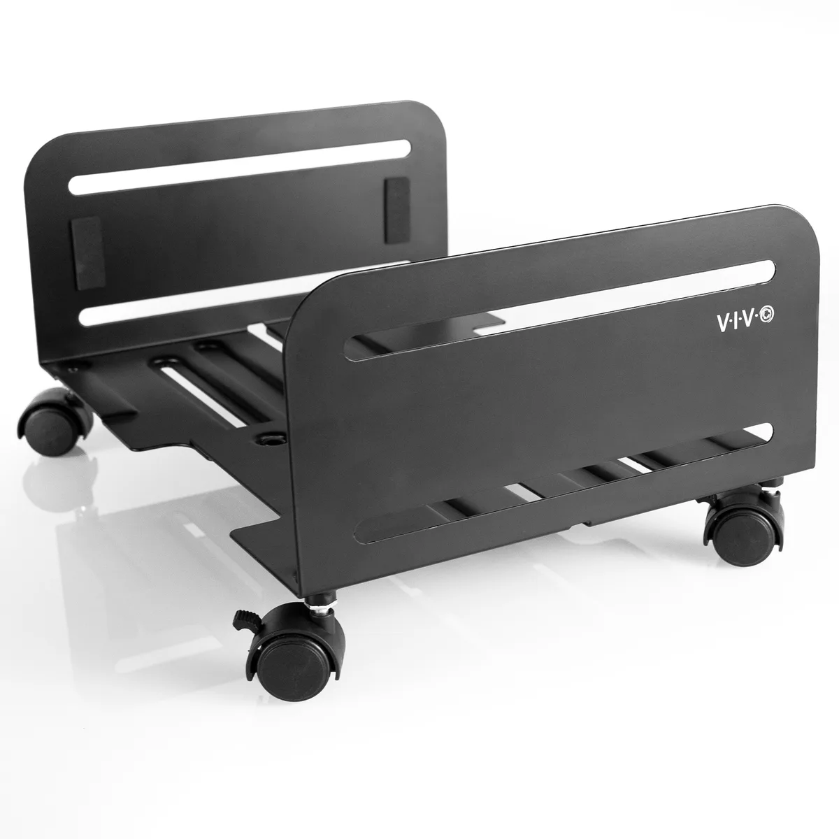 VIVO VIVO CPU Rolling Stand Black 7.8-14in 66lb 1.5in casters — product photo