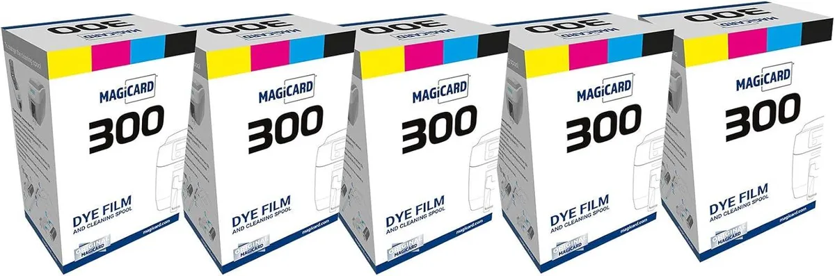 EVESKY EVESKY Magicard 300 MC300YMCKO Color Ribbon 5 Pack 300 Prints — product photo
