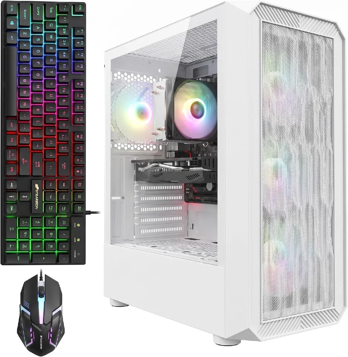 STGAubron STGAubron ABR1722 Gaming PC Ryzen 7 5700G 4.6GHz Radeon RX 5700 XT 16GB DDR4 2TB SSD WiFi 6 Windows 11 Home — product photo