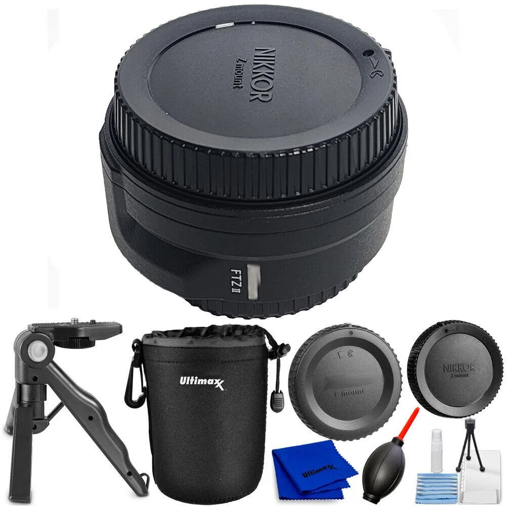 Nikon Global Nikon FTZ II Mount Adapter 4264 5PC Accessory Bundle camera lens — product photo