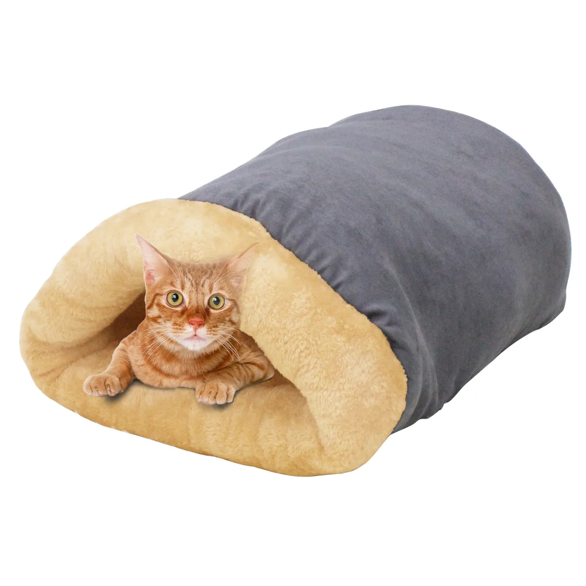 Jespet Inc Jespet Inc 4-in-1 Self-Warming Burrow Cat &amp; Dog Bed Grey — product photo