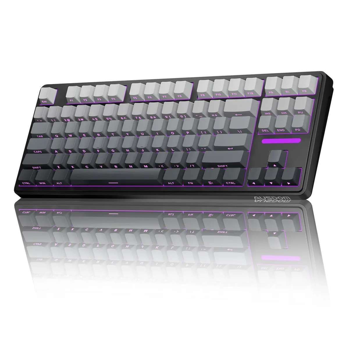 Vszerda Vszerda H87 Wireless Mechanical Gaming Keyboard 10000mAh Gasket Hot-Swappable PBT Side-Printed Black Grey — product photo