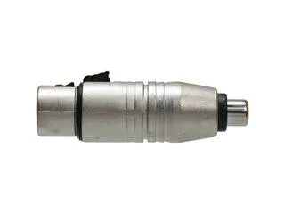Hosa GXF-132 RCA female to XLR female adapter, silver metal body
