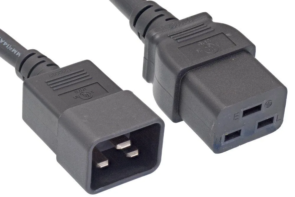 Cablelera ZWACFGAB-06 IEC C20 to C19 Power Cord 12AWG 20A 250V 6ft — product photo