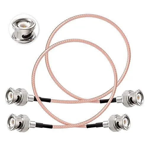  Superbat BNC Male-to-Male RG316 Cable 1ft 50 Ohm 2pcs — product photo