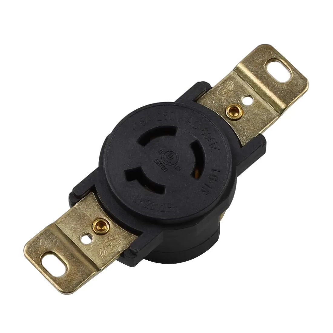 LORDWORLD LORDWORLD LK-2312F NEMA L6-15R 15A 250V Industrial Locking Receptacle — product photo