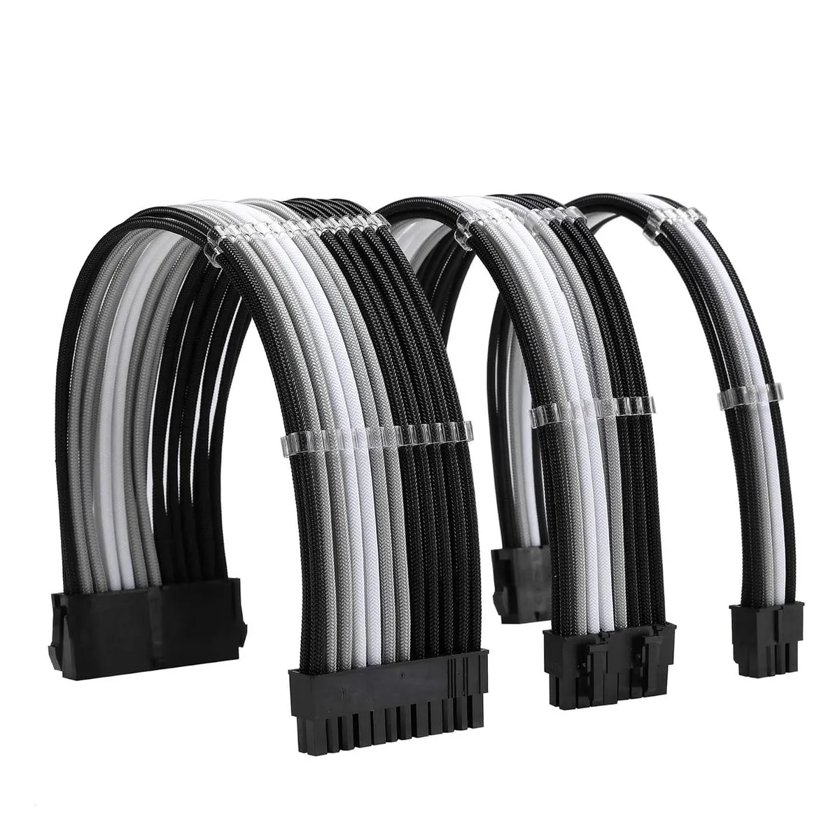 PISKEKAT PISKEKAT Server Rack Cable Kit 18AWG ATX 24P EPS 8P PCI-E 8P 180° Combs — product photo