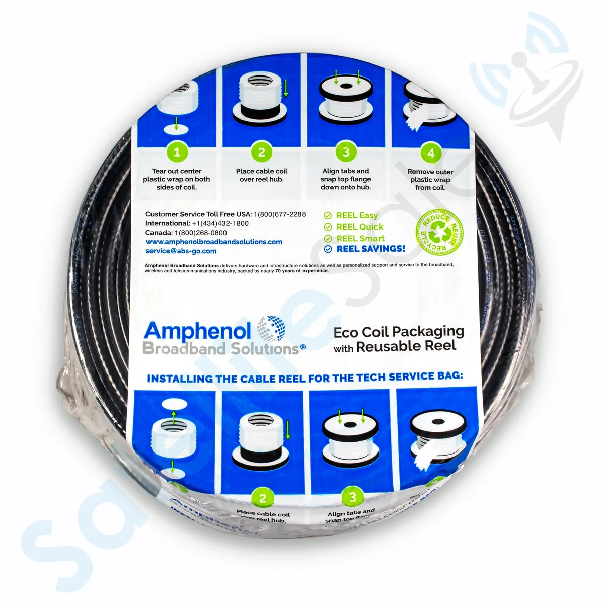 SatelliteSale SatelliteSale TFC-Black-500-Cable 500 ft coaxial rf cable — product photo