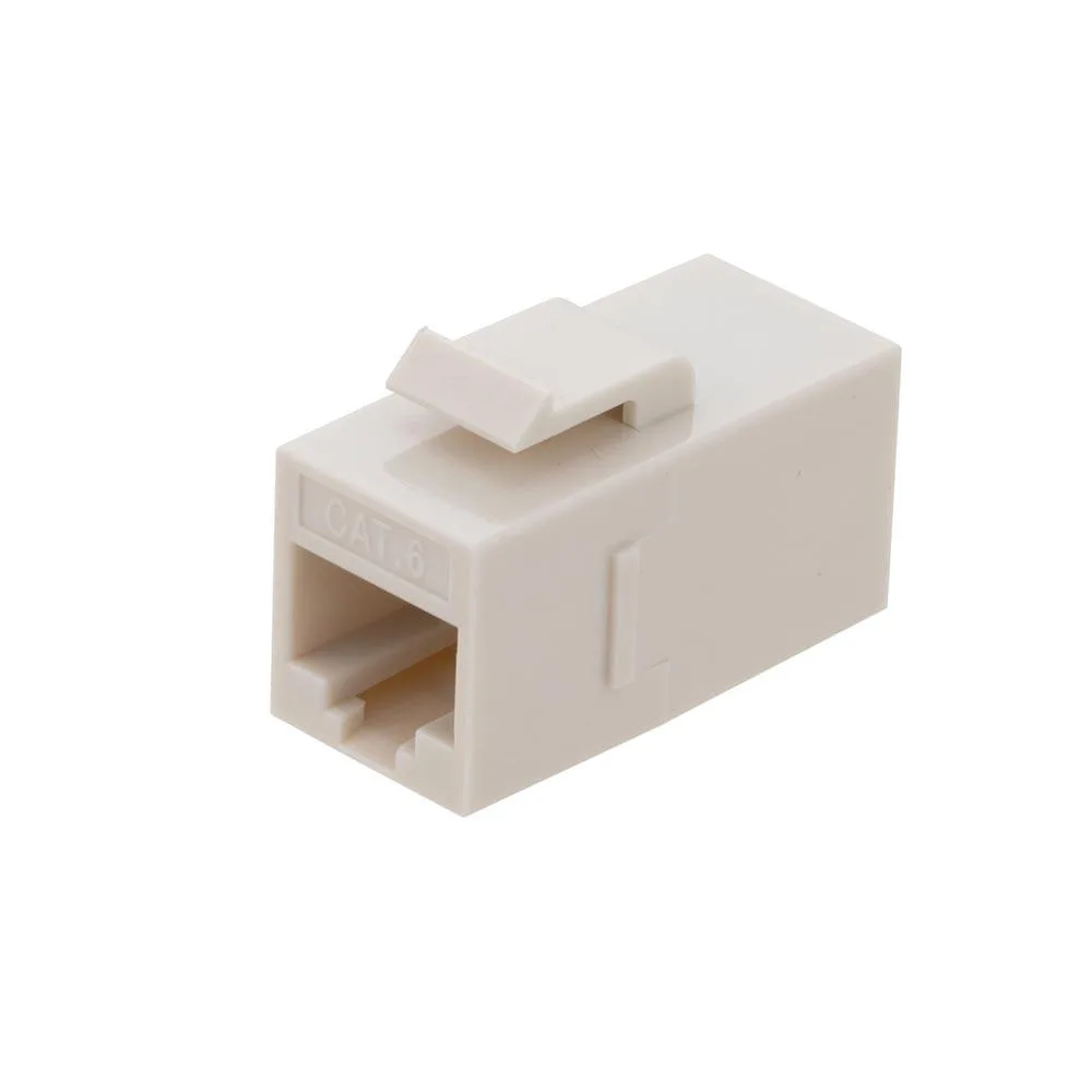 NavePoint NavePoint CAT6 UTP Inline Keystone Coupler Ivory 25 pack — product photo