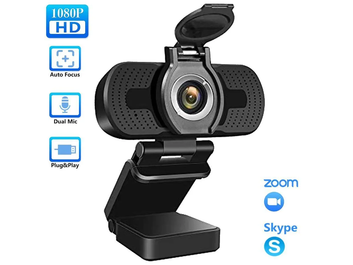 AT / ALL AT / ALL 1080P Webcam 110° Autofocus 30fps Black — product photo