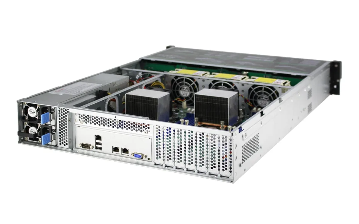 HOTCFWQ HOTCFWQ 2U 12-Bay 12Gb/s SAS Backplane 550W Redundant PSU Server Chassis — product photo