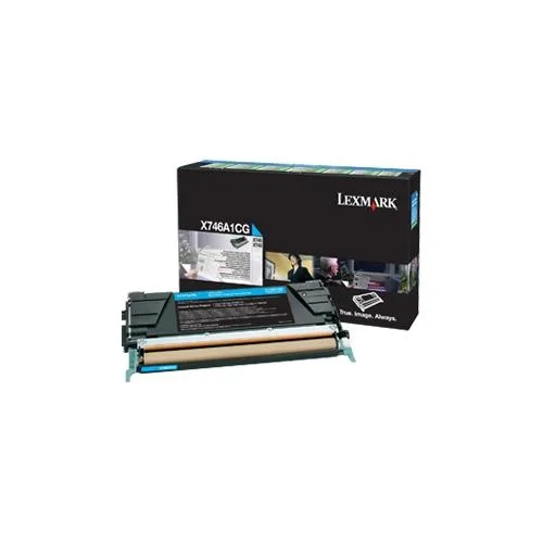 Lexmark Lexmark X746A1CG Cyan Toner Cartridge 7000 Pages — product photo