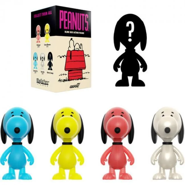 Super7 Super7 Peanuts Reaction Blind Box Wv5 12pc Flat BB-PNUT-11561 action figure — product photo