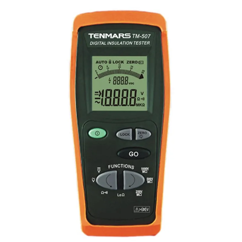 TENMARS ELECTRONICS TENMARS ELECTRONICS TM-507 Insulation Tester 250V 500V 1000V — product photo