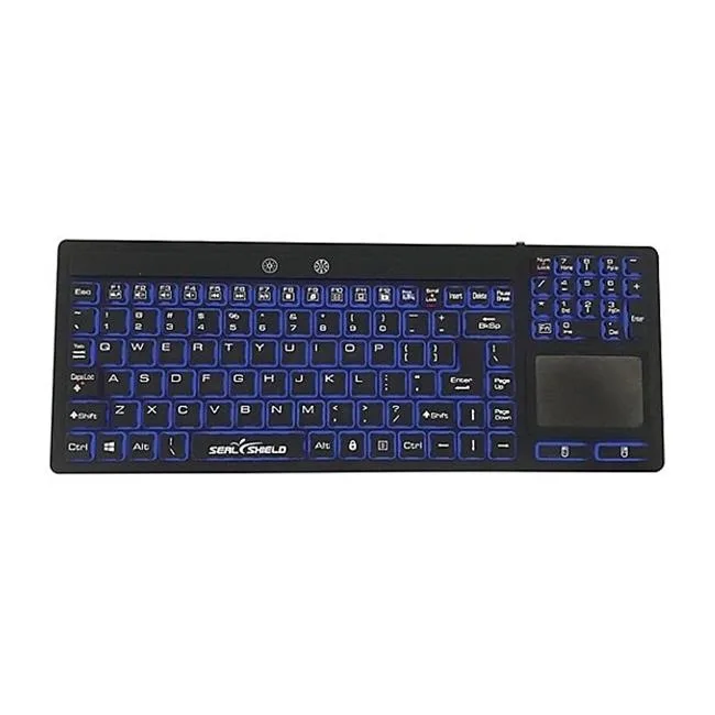 Seal Shield Seal Shield SW108PG 108-key silicone backlit keyboard with touchpad — fotografie produktu