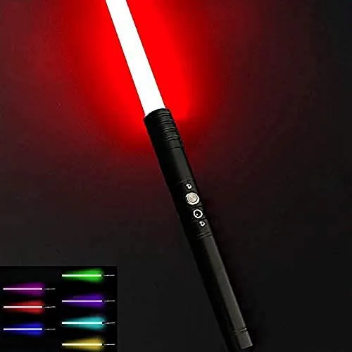 Black metal lightsaber hilt 25cm long 30mm diameter with USB cable