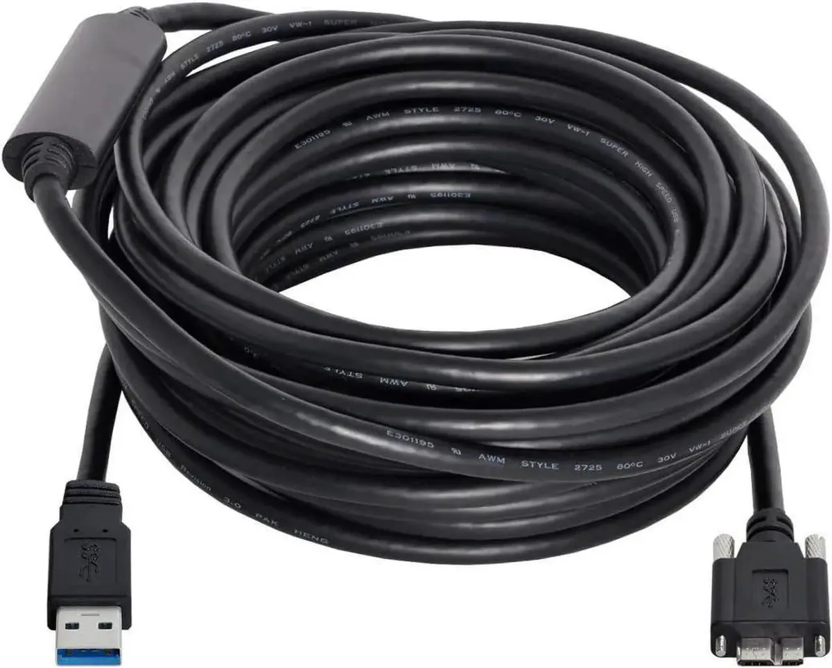 SMUGDESK SMUGDESK USB 3.0 Micro-B Cable 8.0m with Repeater & Panel Mount Screws — product photo