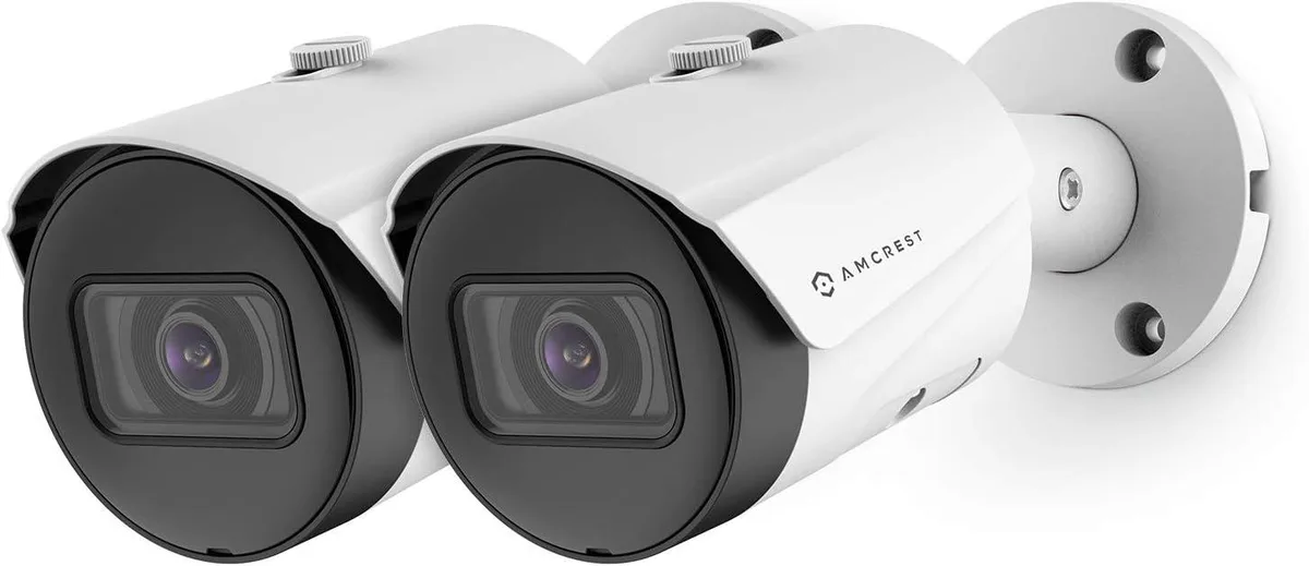 White bullet IP camera with 2.8mm lens IP67 housing