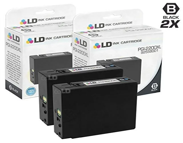 LD Products LD Products PGI-2200XL 9255B001 Black Ink Cartridge 2-Pack 2500 Pages — product photo