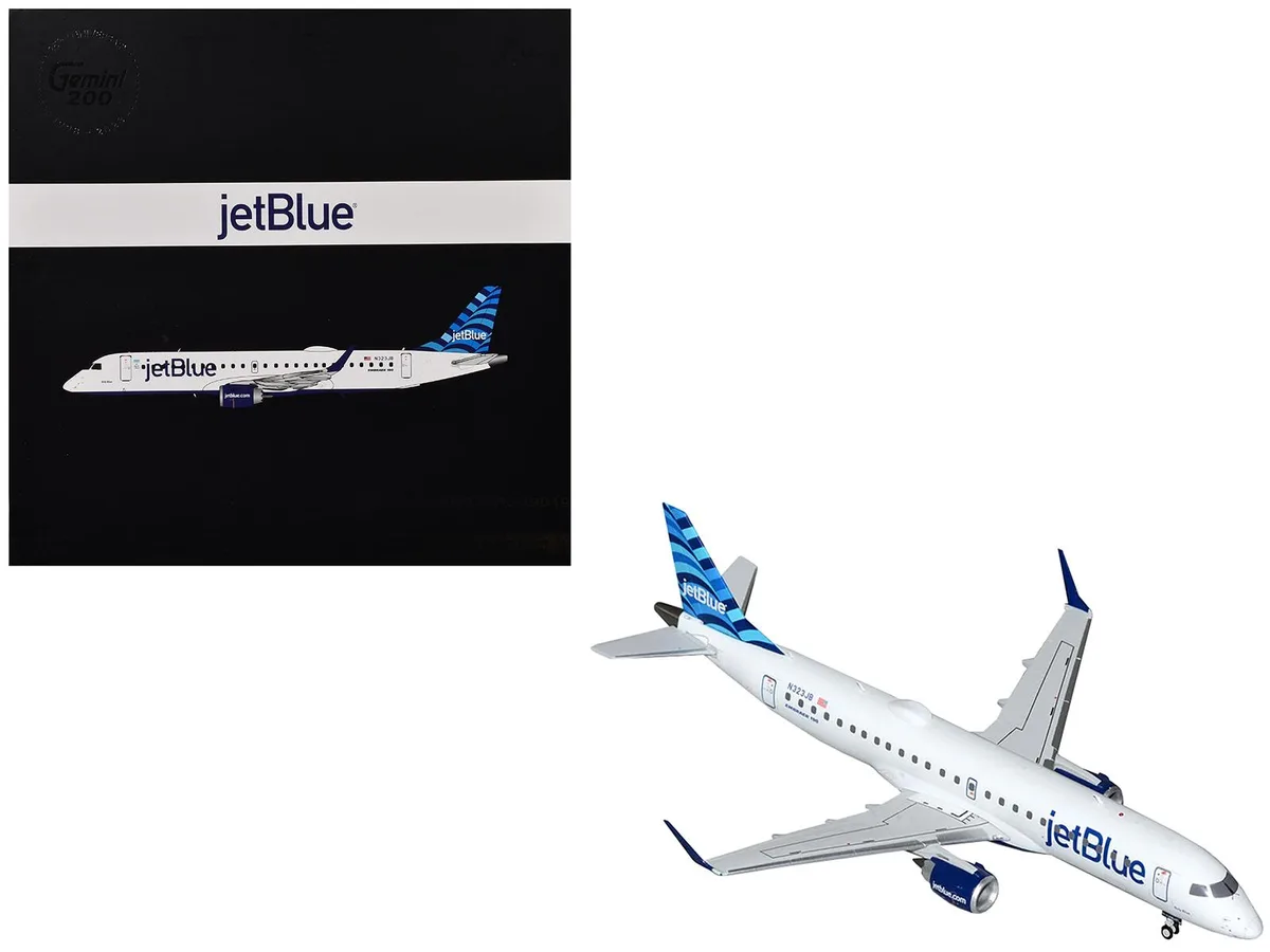 GeminiJets GeminiJets Embraer ERJ-190 JetBlue N323JB 1/200 Diecast Hobby Collectible — product photo