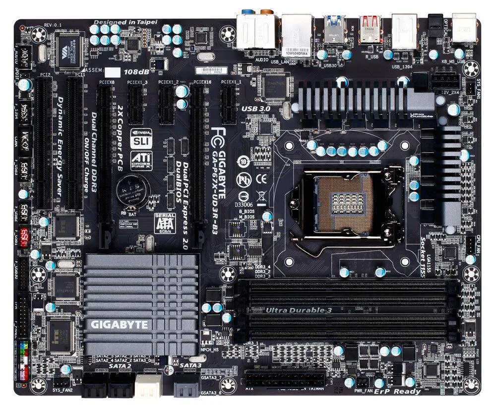 GIGABYTE GIGABYTE GA-P67X-UD3R-B3 Intel motherboard — product photo