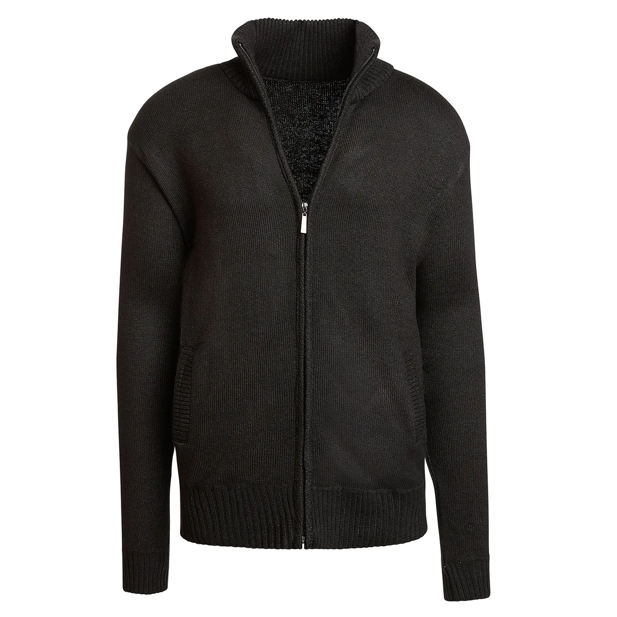 Altatac Altatac Men's Full-Zip Mock Neck Sweater Black S — product photo