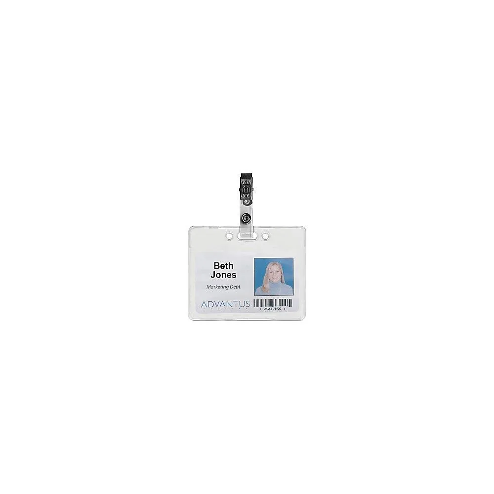 Advantus Advantus AVT97302 ID Badge Clip Adapters 25 Pack Silver — product photo