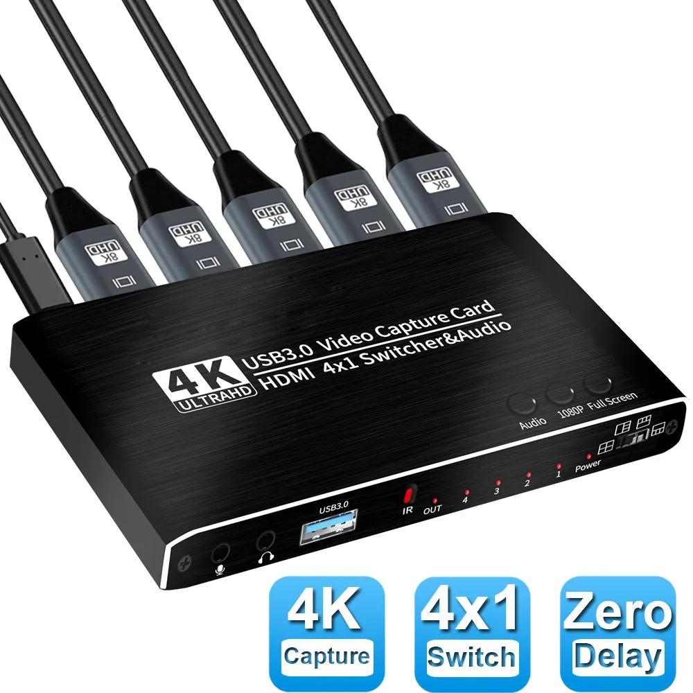 Jansicotek Jansicotek OZC7 4x1 HDMI Video Capturing Device 4K@30Hz USB 3.0 — product photo