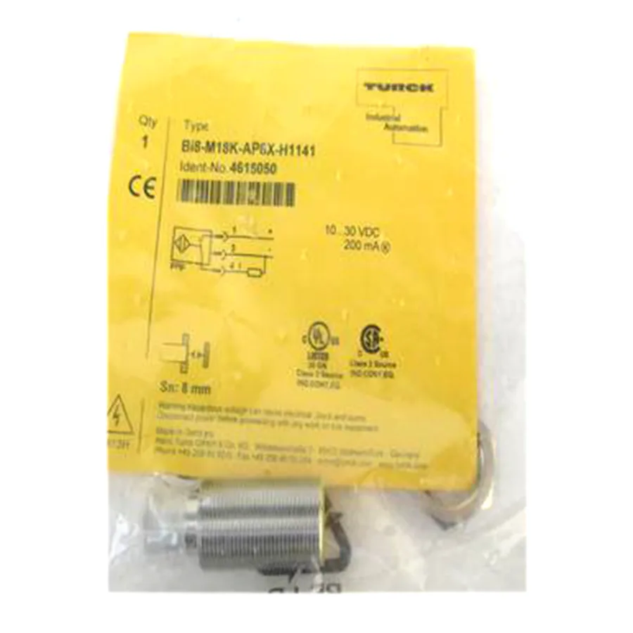 Turck Turck BI8-M18K-AP6X-H1141 inductive sensor PNP M18×1 10…30 VDC M12×1 connector — product photo