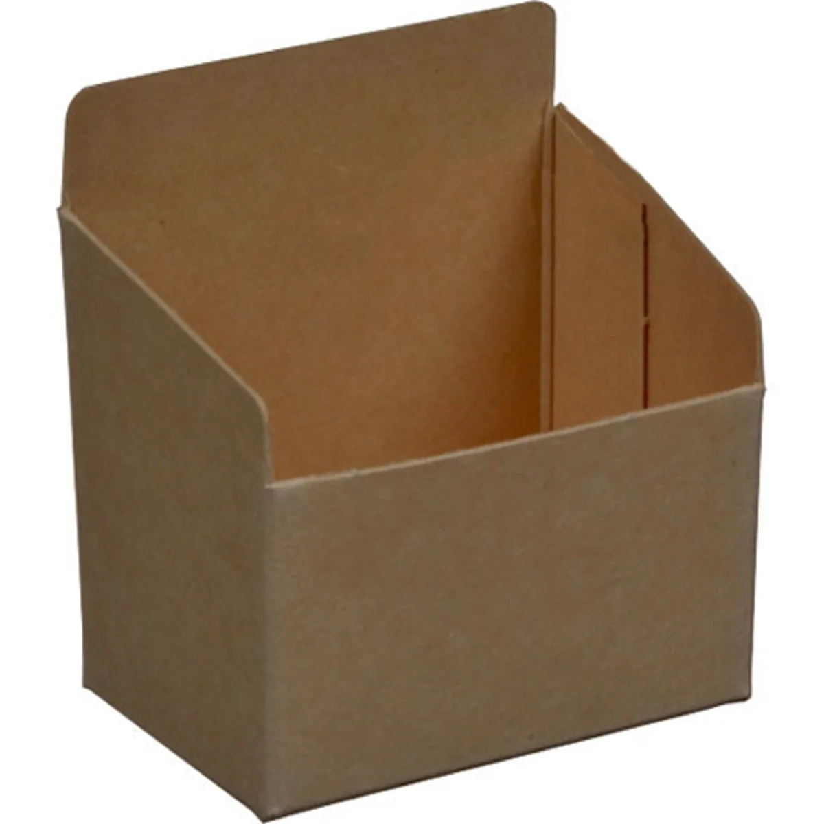 White rectangular slide tray bin with extended backwall lip for 35mm slides